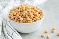 Cooked Chickpeas on a bowl. Chickpeas is nutritious food. Health Royalty Free Stock Photo