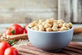 Cooked chickpeas Cicer arietinum Royalty Free Stock Photo