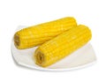 Cooked corn cob