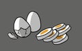 COOKED EGGS illustration