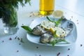 Cooked fish with lemon Royalty Free Stock Photo