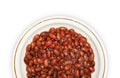 Cooked kidney red beans in bowl