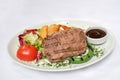 Cooked meat, iskender kebap Royalty Free Stock Photo