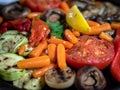 Cooked Mixed Vegetables Closeup Image Royalty Free Stock Photo