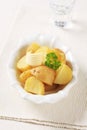 Cooked new potatoes Royalty Free Stock Photo