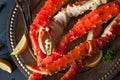 Cooked Organic Alaskan King Crab Legs Royalty Free Stock Photo