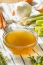 Cooked Organic Vegetable Broth Royalty Free Stock Photo