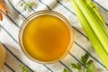 Cooked Organic Vegetable Broth Royalty Free Stock Photo