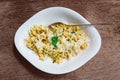 Cooked pasta campanelle Royalty Free Stock Photo