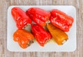 Cooked peppers