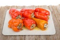 Cooked peppers