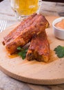 Cooked pork ribs Royalty Free Stock Photo