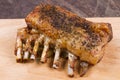 Cooked rack of lamb Royalty Free Stock Photo