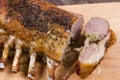 Cooked rack of lamb