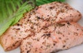 Cooked salmon fish Royalty Free Stock Photo