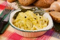 Cooked sauerkraut, traditional german meal Royalty Free Stock Photo