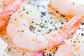 Cooked Shrimp with Herbs Royalty Free Stock Photo