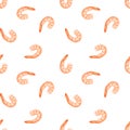 Cooked shrimp tails pattern
