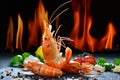 Cooked shrimps,prawns Royalty Free Stock Photo