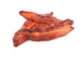 Cooked slices of bacon