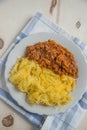 Cooked Spaghetti Squash Pasta Royalty Free Stock Photo