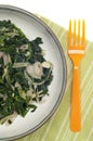 Cooked Spinach and Shallots