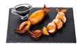 Cooked squid close-up Royalty Free Stock Photo