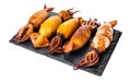 Cooked squid close-up Royalty Free Stock Photo