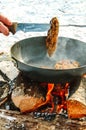 Cooked steaks from meat Royalty Free Stock Photo