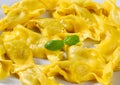 Cooked stuffed pasta Royalty Free Stock Photo