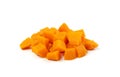 Cooked sweet potato isolated. Steamed sweetpotato, boiled batata