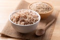 Cooked Thai brown rice in a bowl Royalty Free Stock Photo