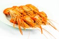 Cooked tiger prawn Royalty Free Stock Photo