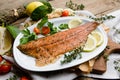 Cooked trout trout Royalty Free Stock Photo