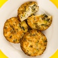 Cooked Vegetarian Bubble And Squeak Cakes Royalty Free Stock Photo