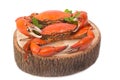 Cooked whole crabs Royalty Free Stock Photo
