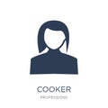 Cooker icon. Trendy flat vector Cooker icon on white background Royalty Free Stock Photo