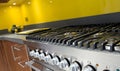 Cooker in Modern Colourful Kitchen