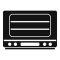 Cooker oven icon simple vector. Electric convection stove