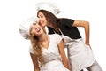 Cookers sharing their secrets Royalty Free Stock Photo