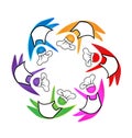 Cookers teamwork icon logo