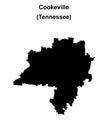 Cookeville outline map Royalty Free Stock Photo