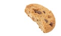 Cookie Biscuit with Bite Out Royalty Free Stock Photo