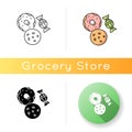 Cookie and candy icon Royalty Free Stock Photo