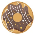 Cookie Color Vector icon which can be easily modified or edit