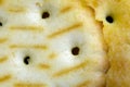 Cookie cracker closeup Royalty Free Stock Photo