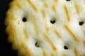 Cookie cracker closeup Royalty Free Stock Photo