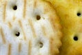 Cookie cracker closeup Royalty Free Stock Photo