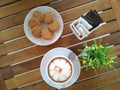 cookie cup coffee Royalty Free Stock Photo