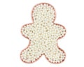 Cookie Cutter filled with Nonpareils Royalty Free Stock Photo
